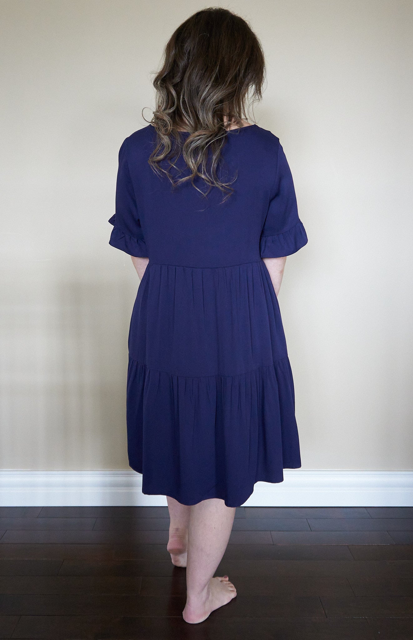 Ruffled Tiered Dress With Pockets