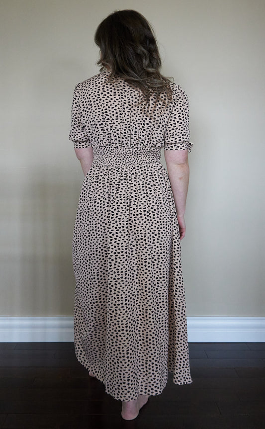 Leopard Print Midi Dress