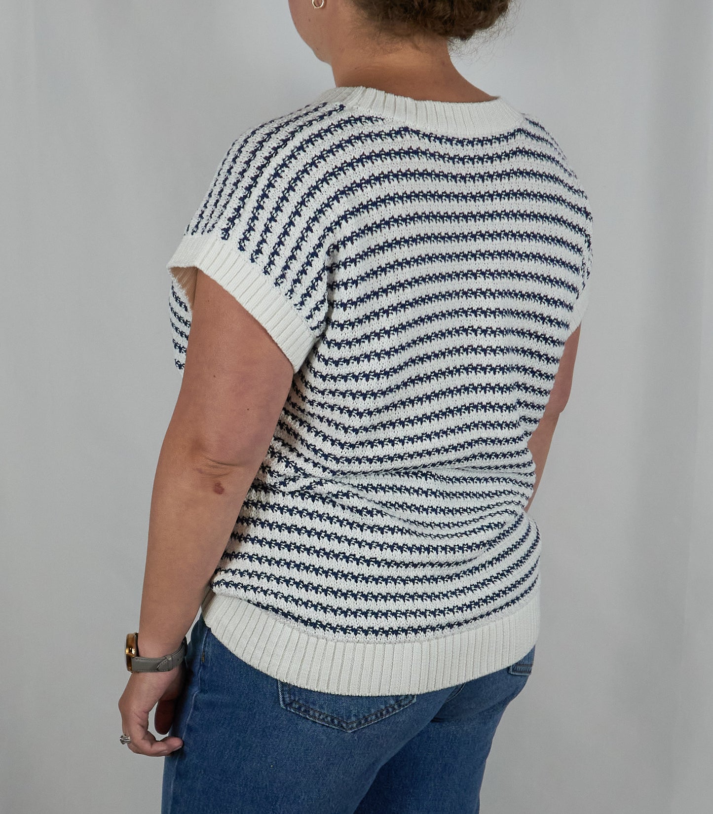 Blue Stripe Sweater Vest