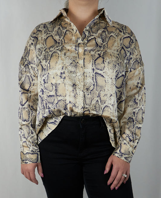 Snake Print Blouse