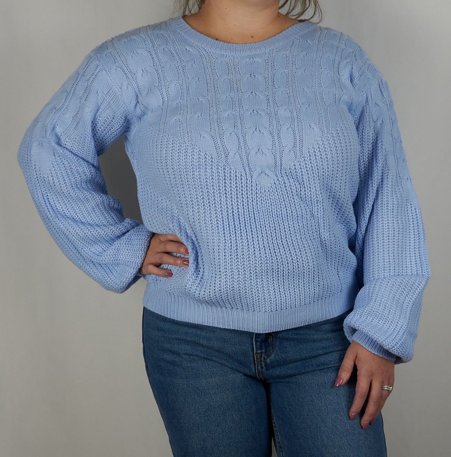 Cable Knit Crew Neck