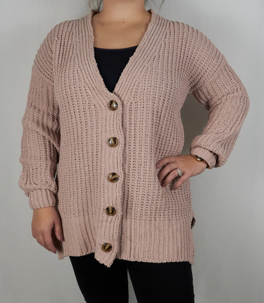 Soft Button-Up Cardigan