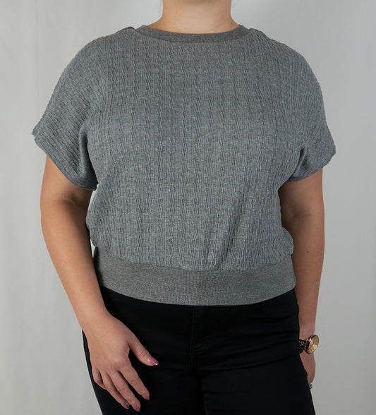 Textured Knit Short Sleeve