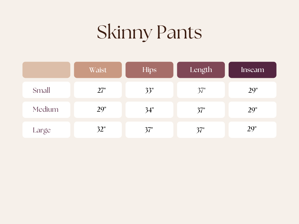 Skinny Pants - Olive